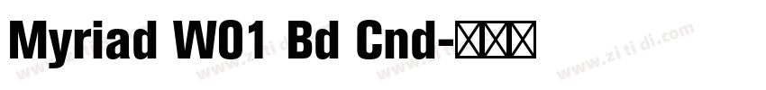 Myriad W01 Bd Cnd字体转换 Myriad W01 Bd Cnd字体转换